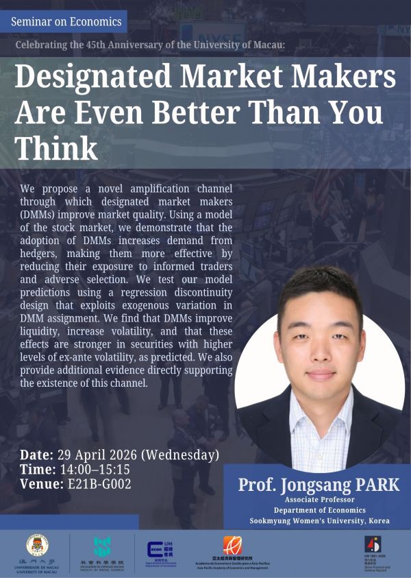 Poster for Seminar on Economics number 338
