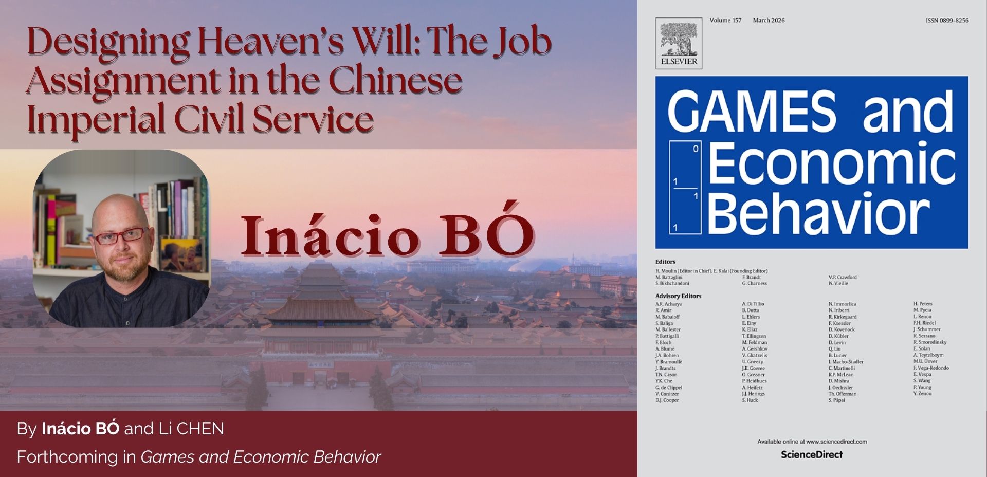 Department banner for Designing Heaven's Will by Inácio Bó and Li Chen